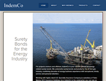 Tablet Screenshot of indemco.com